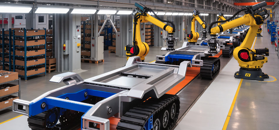 Elettrico per telaio robot